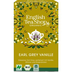 EnglishTeaShop Tee Earl Grey Vanille, BIO, Schwarzer Tee, 40 g, 20 Beutel