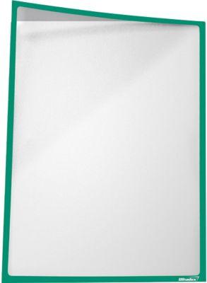 Infotasche, magnetisch, PET-Folie, A4 hoch/quer, grün, 5 Stück