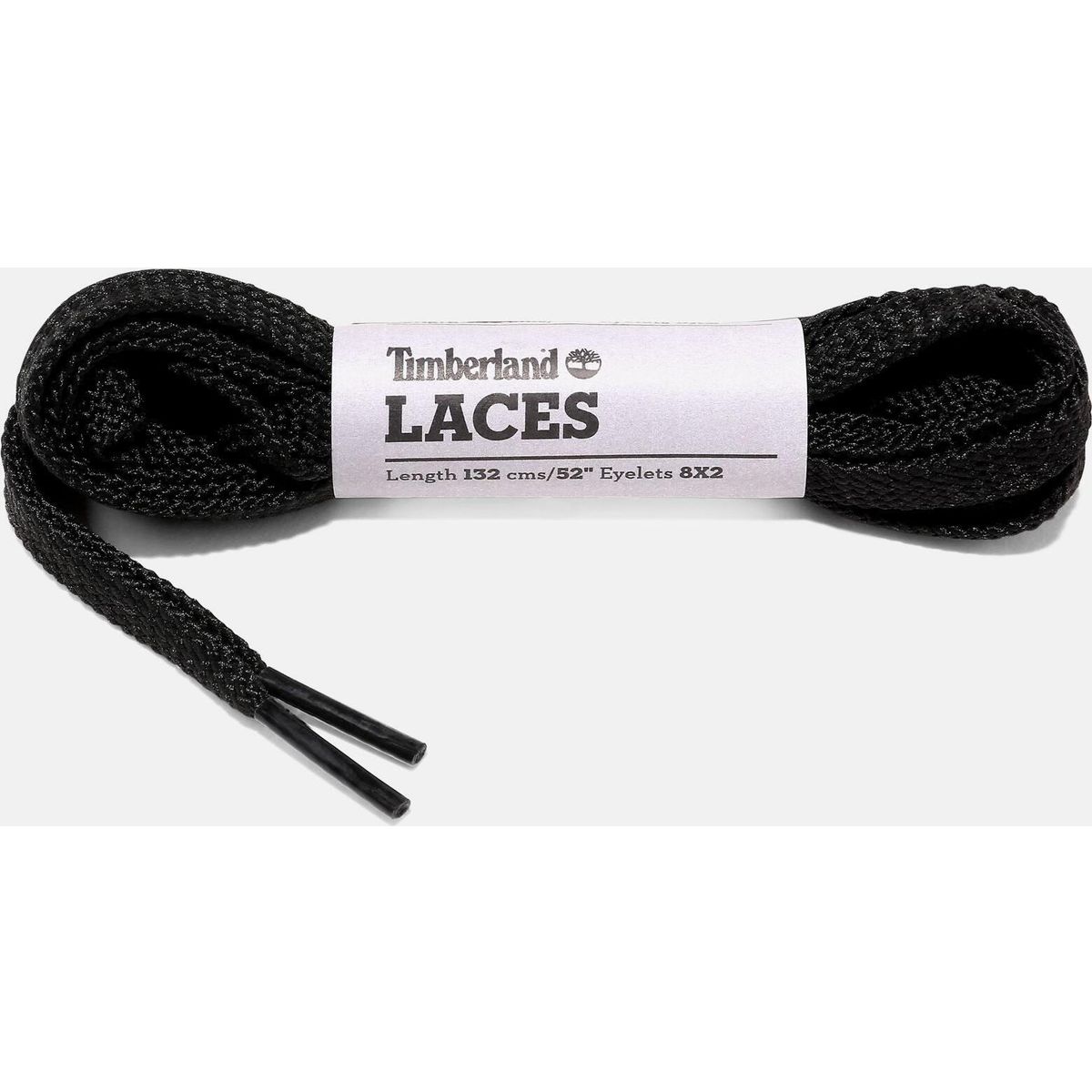 Timberland Mens Flat Polyester Laces 52in black OS TB1PC0330011-OS
