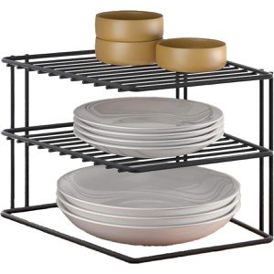 Metaltex Küchenregal Palio Lava, 361302000, schwarz, für Arbeitsplatte, 25 x 19 x 25 cm