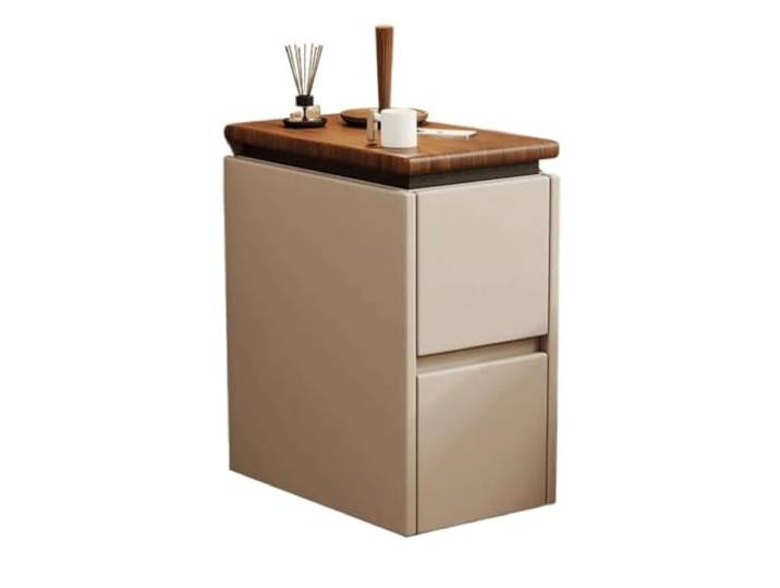 Vielseitig Nachttisch im Vintage-Stil for Zuhause und Schlafzimmer, klein 25 cm ultraschmaler Seitenschrank(XXL)