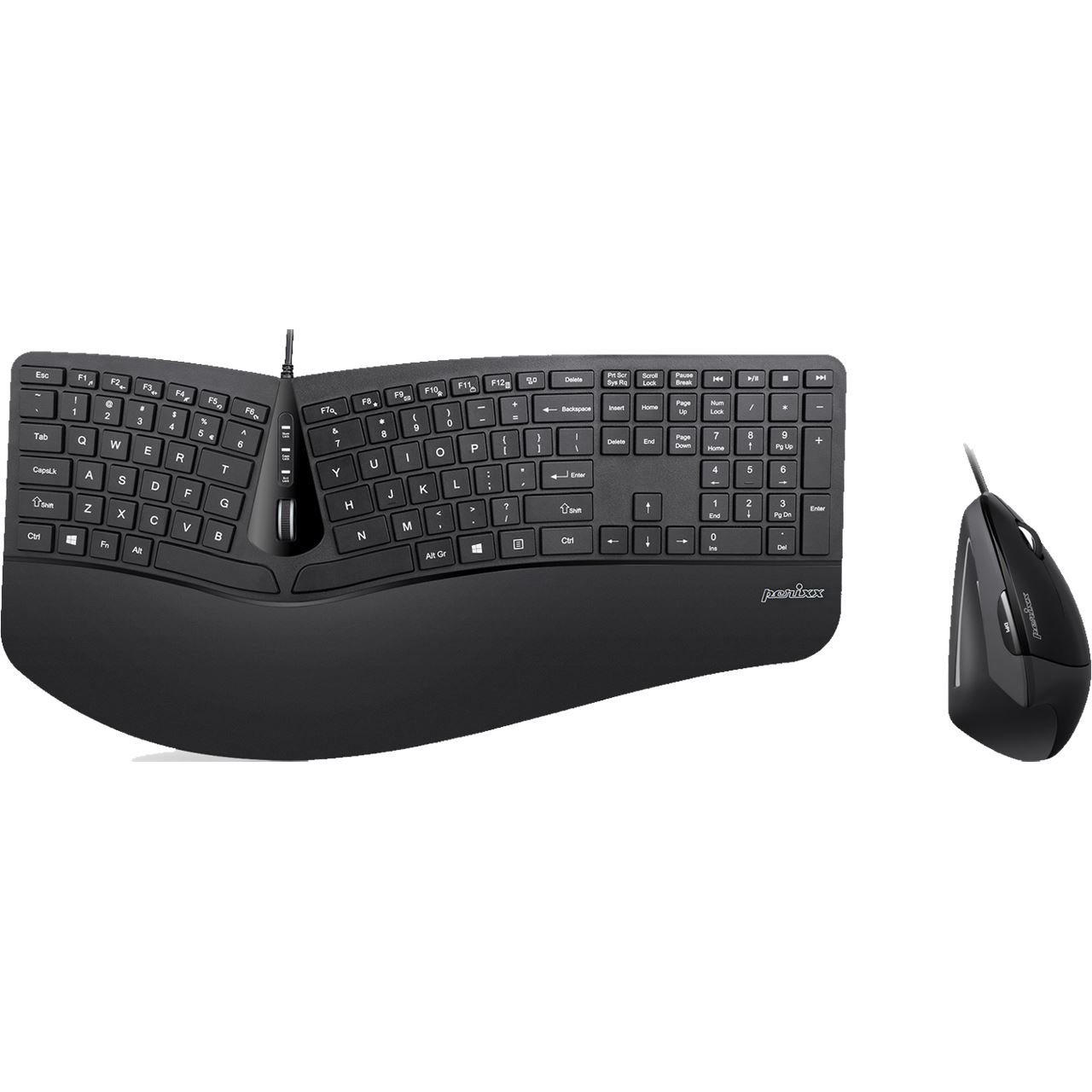 Perixx Periduo 505 Ergonomic Split Deutsch USB schwarz