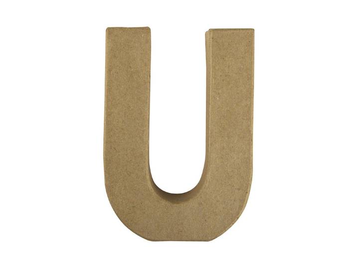 Rayher Pappmaché-Buchstabe U 15 × 10.5 × 3 cm