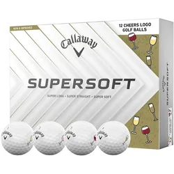 Callaway Golfbälle Supersoft LTD 2025 Cheers - 12er Pack , weiss