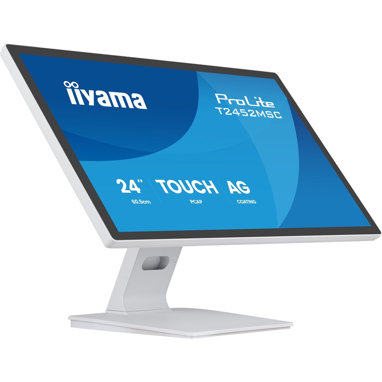 24" (60,96cm) iiyama ProLite T2452MSC-W1AG weiss 1920x1080 1xDisplayPort / 1xHDMI