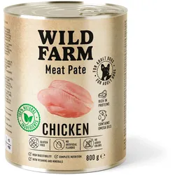 WILD FARM Pastete Huhn 800g glutenfreies Hundefutter