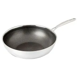 OTTO Office Wok 28.0 cm silber