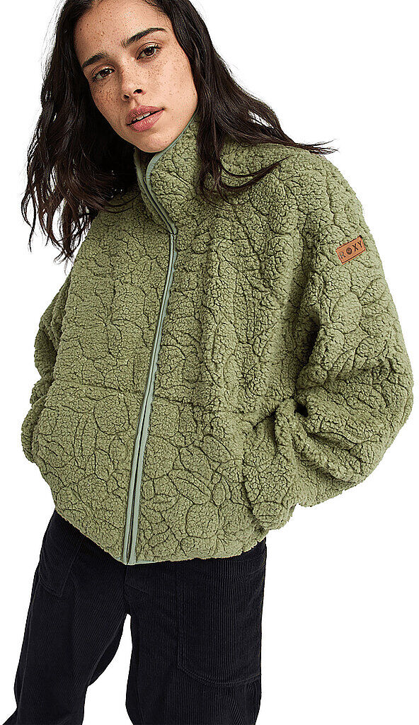 ROXY Damen Fleecejacke Blurry Cloud olive   L W