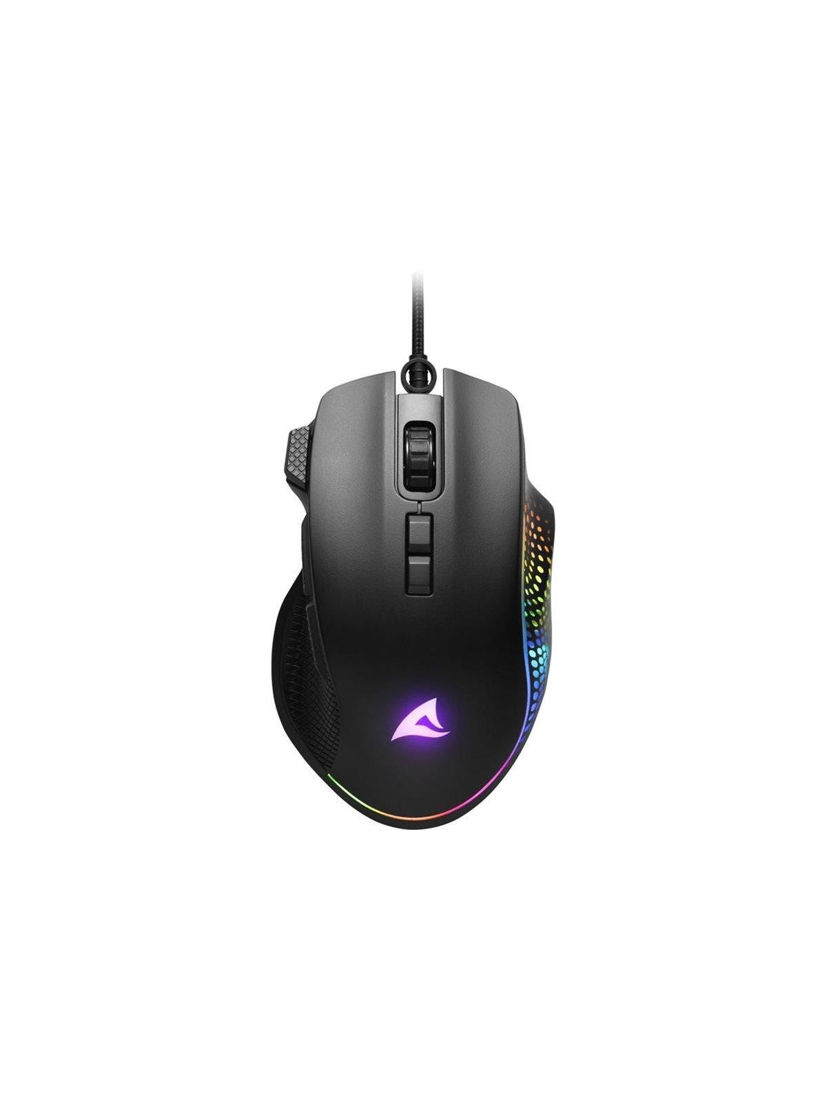 Sharkoon SHARK Force 3 - mouse - USB - black - Maus (Schwarz)
