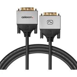 Celexon DVI Dual Link Kabel 10,0m - Professional Line (10 m), Videokabel, Schwarz