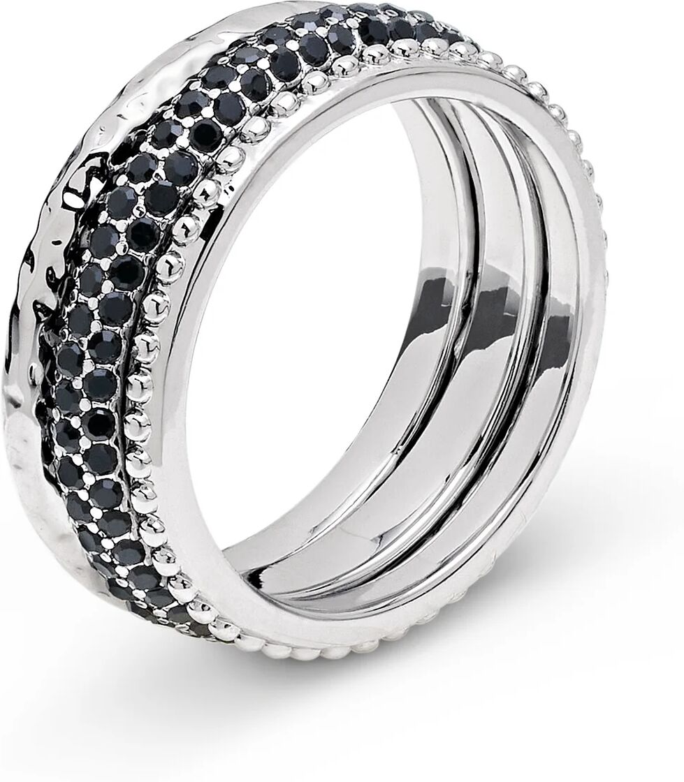 Tchibo - Ring-Set »Black« - Damen - Gr. 17 - silber