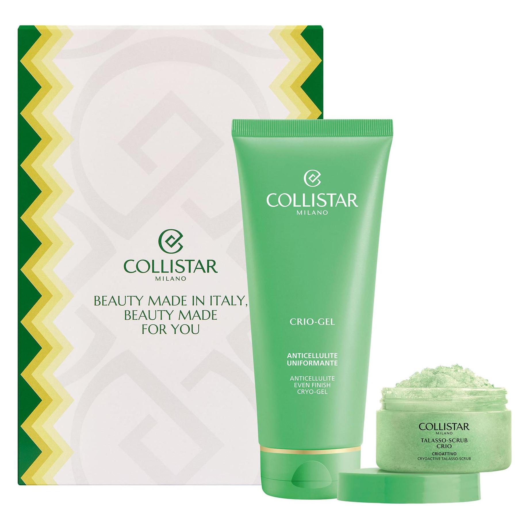 Collistar Cryo Anticellulite Gel Uniforming 200ml Thalasso Active Cryo Scrub 150g (Körperpflegeset) (7008539)