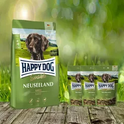Happy Dog Supreme Neuseeland 12,5 kg + 3 x 100 g. Happy Dog Soft Snack Neuseeland geschenk