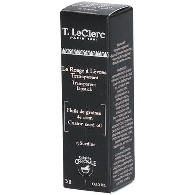 T.LeClerc Rouge A Levres Transparent - 13 Suedine 3g 3 g Make up