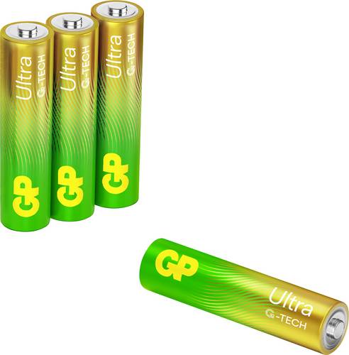 GP Ultra Micro (AAA)-Batterie Alkali-Mangan 1.5V 4St.