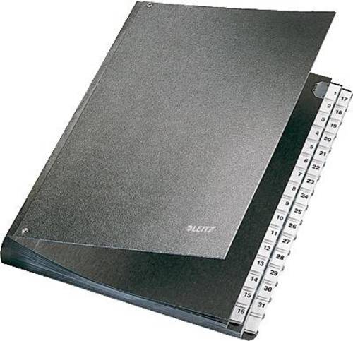 Leitz Pultordner 5831-00-95 5831 Hartpappe Schwarz DIN A4 Anzahl der Fächer: 32 1-31
