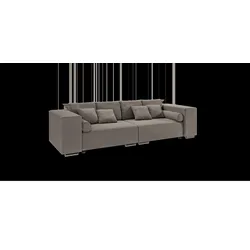 BIGSOFA Kami Microfaser Dunkelbeige