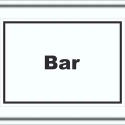 HB-Druck Bar Schild mit Text Pub Kneipe waagerecht A2 (420x594mm)