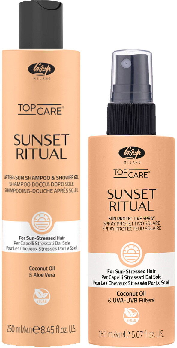 400ml Lisap Top Care Sunset Ritual Set (Shampoo&Shower; Gel 250ml + Sun Spray 150ml)
