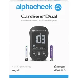 Alphacheck Caresens Dual Blutzuckermessg mg/Dl Kom 1 ST