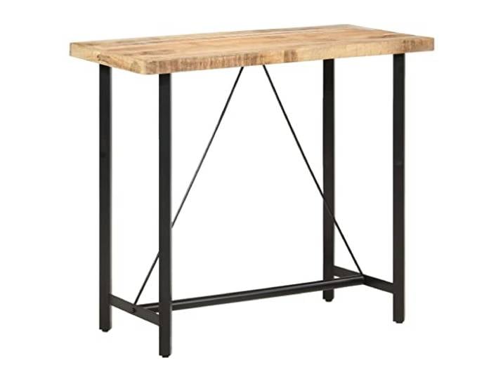 vidaXL Raues Mangoholz Bartisch Bartresen Stehtisch Tresentisch Küchentisch Küchentresen Tisch Partytisch Esstisch Bistrotisch 120x58x107cm
