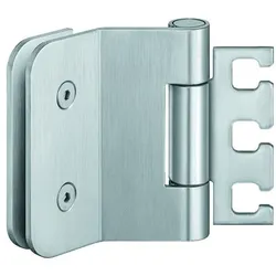 Glastürband VARIANT VXG 7990/100,2tlg,rund,edelstahl matt