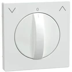 Merten MEG3875-6035 Zentralplatte für Rollladen-Tast-Rastschalter-Einsatz, Lotosweiß, System Design MEG38756035
