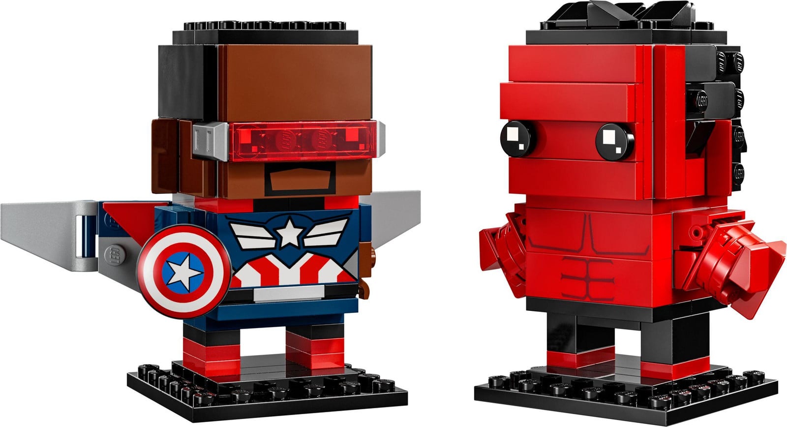 LEGO BrickHeadz 40668 Captain America en Red Hulk figuren