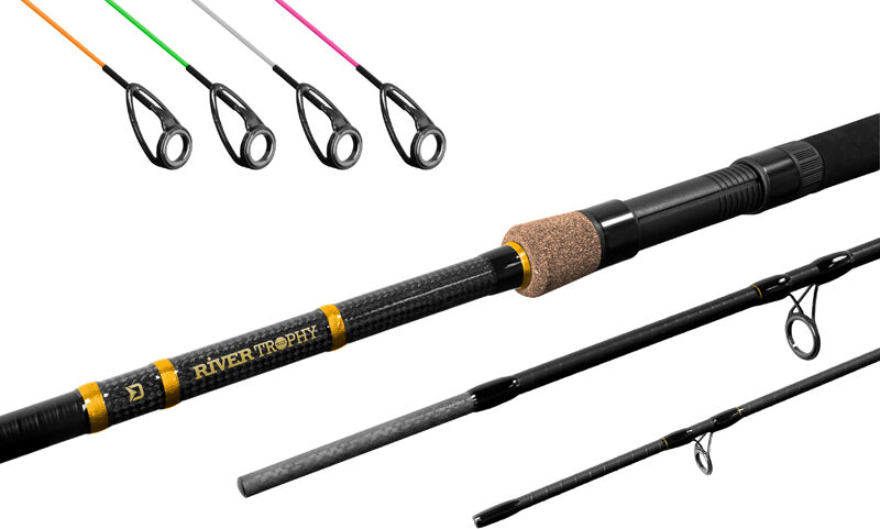Canne Feeder Delphin RIVER Trophy NXT +4 scions 300cm/160g/3 pcs Gray, Beige 300cm/160g/3 pcs