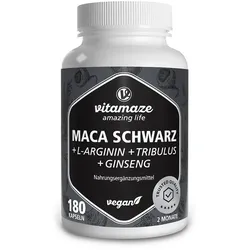 MACA SCHWARZ+Tribulus+Ginseng Komplex Kapseln 180 St
