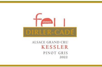 """Domaine Dirler-Cade""" """Domaine Dirler-Cade Kessler Pinot Gris Grand Cru Demi-Sec 2022 White Wine - France"""