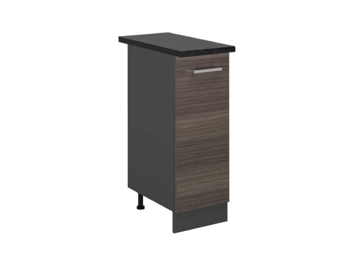 Vicco Apothekerschrank R-Line , Edelgrau/Anthrazit 30 cm 1 Auszug · Arbeitsplatte Anthrazit · Höhenverst. Füße · 2 Einlegeböden · Frei kombinierbar