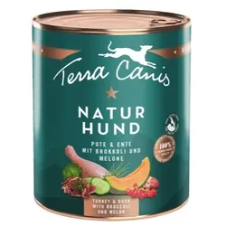 Terra Canis Naturhund 800g-Dose Hundenassfutter Pute & Ente