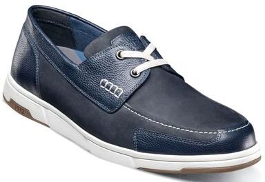 Nunn Bush Luca Moc Toe Boat - Mens 9.5 Navy Slip On Medium
