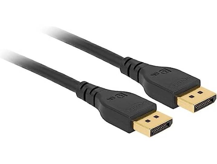 Delock DisplayPort-kabel 8K 60Hz 3m DP 8K gecertificeerd zonder klikfunctie