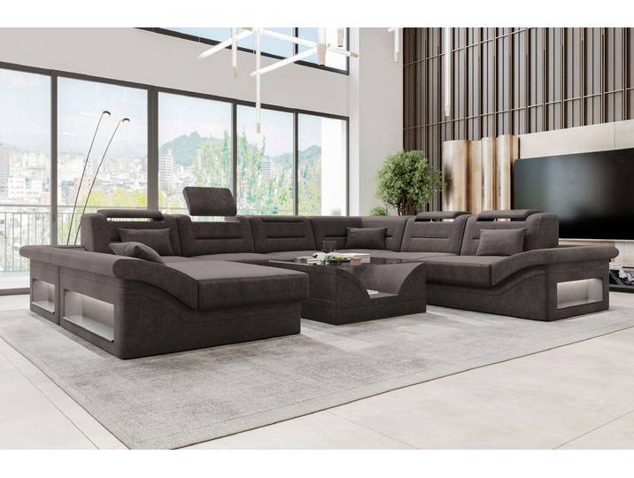 XXL Wohnlandschaft Enzo Stoffsofa