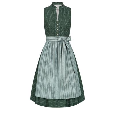 Dirndl NÜBLER "Dirndl Midi Jette", Damen, Gr. 38, EURO, grün, Obermaterial: 100% Baumwolle CO., Kleider