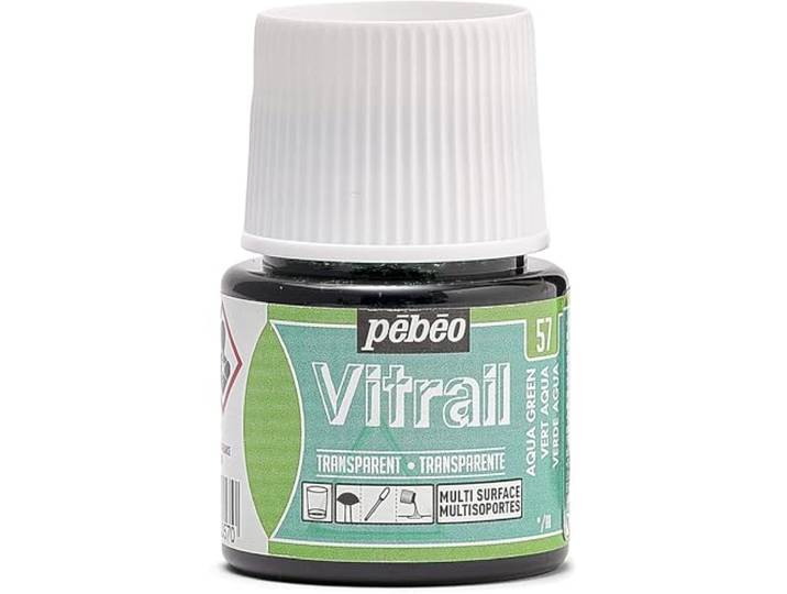 Pebeo VITRAIL Verf, Aqua Groen, 45ML