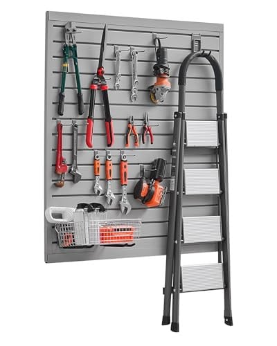 VEVOR Gereedschapswand PVC Wandorganizer Grijs B: 123 cm, D: 2 cm, H: 123,5 cm