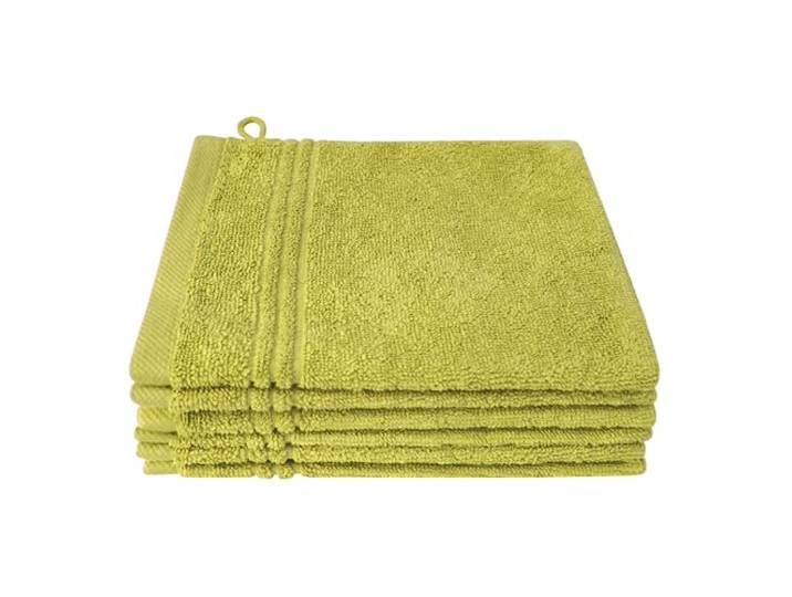 Dyckhoff Bio Nature Waschhandschuh Set, 6-TLG., GOTS, 500g/m², Kiwi 16x21cm, zertifizierte Bio-Baumwolle, besonders weich und saugkräftig