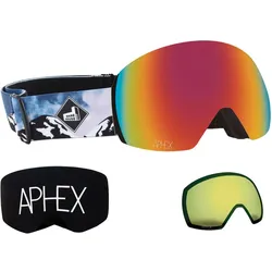 APHEX STYX THE ONE EDITION Magnet Schneebrille 2026 mountain strap/revo red + Zusatzglas yellow