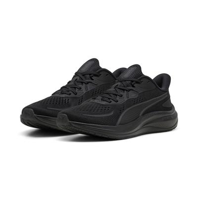 Laufschuh PUMA "SKYROCKET LITE 2", Damen, Gr. 44, silber (puma schwarz, matte silber), Textil, Schuhe Laufschuh, für sportliche Aktivitäten, mit SOFTFOAM+ Innensohle