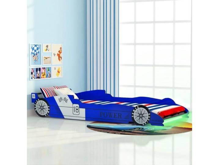 Lit Enfant Voiture LED Bleu 90x200cm - YWT