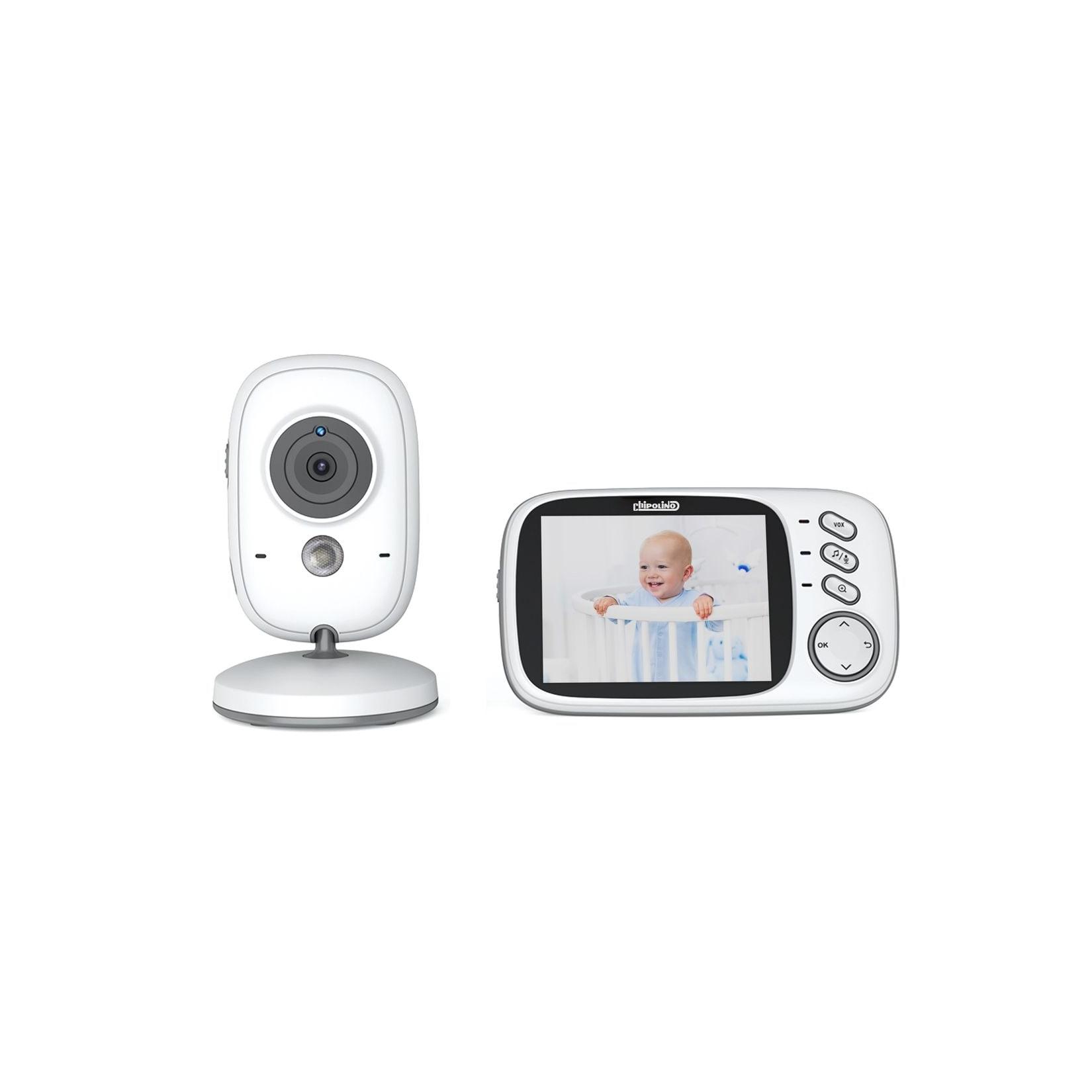 Chipolino Babyphone Polaris+ Kamera 3,2" IPS LCD Display Temperatursensor Alarm weiß