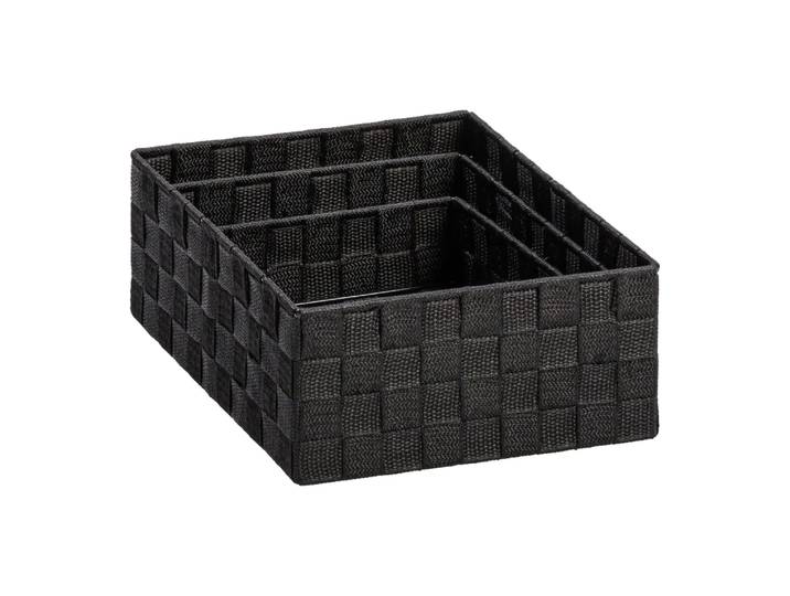 Aufbewahrungsbox Weave, Edy&liv, schwarz, Kunststoff