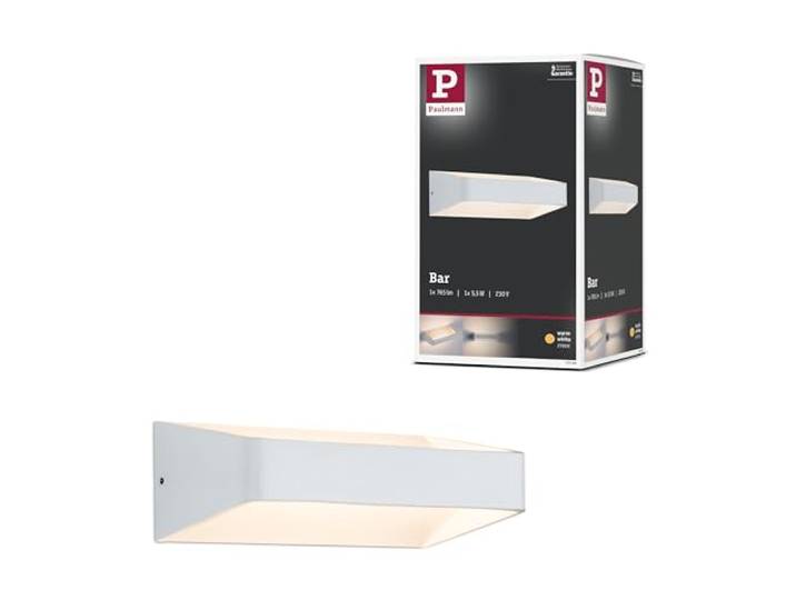 Paulmann 70790 LED Wandleuchte Barr moderne Wandlampe LED Wandbeleuchtung 5,5W Lichtakzente Weiß Lichteffekte 2700K Warmweiß