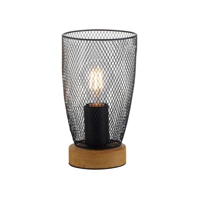 JUST LIGHT Tischleuchte "TAMIS", braun (holzfarben), 1, Ø 1,3cm, 1 Stk., Leuchten, ExklusiveE27, Schalter, Schnurschalter, Tischleuchte