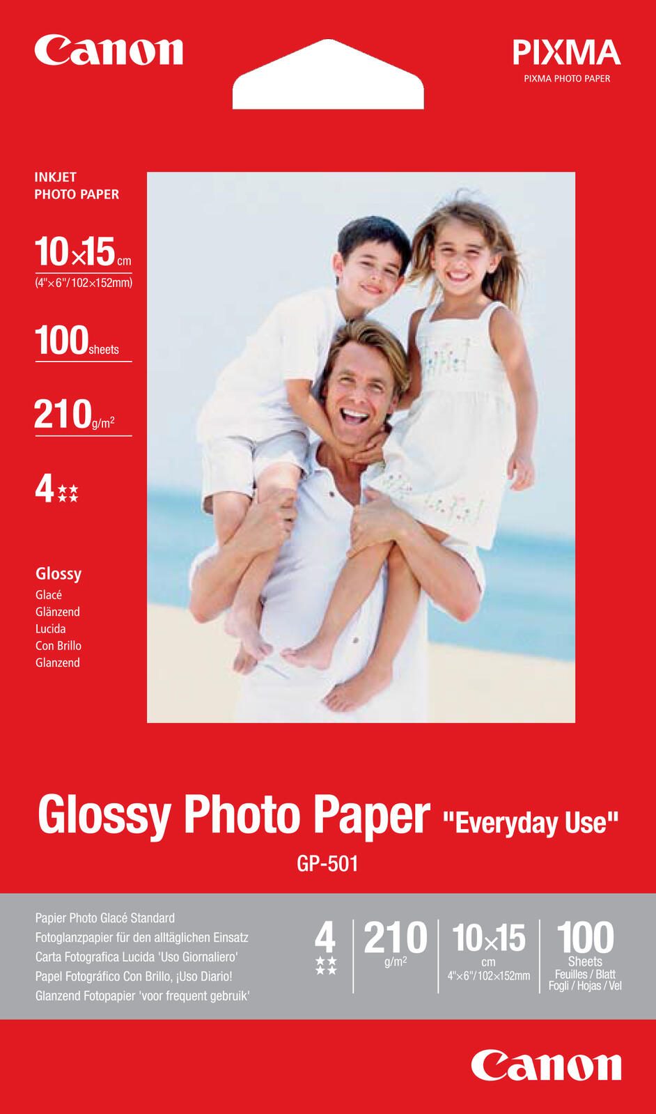Canon GP-501 Fotopapier glänzend 100x150mm 200 g/m² - 100 Blatt 0775B003