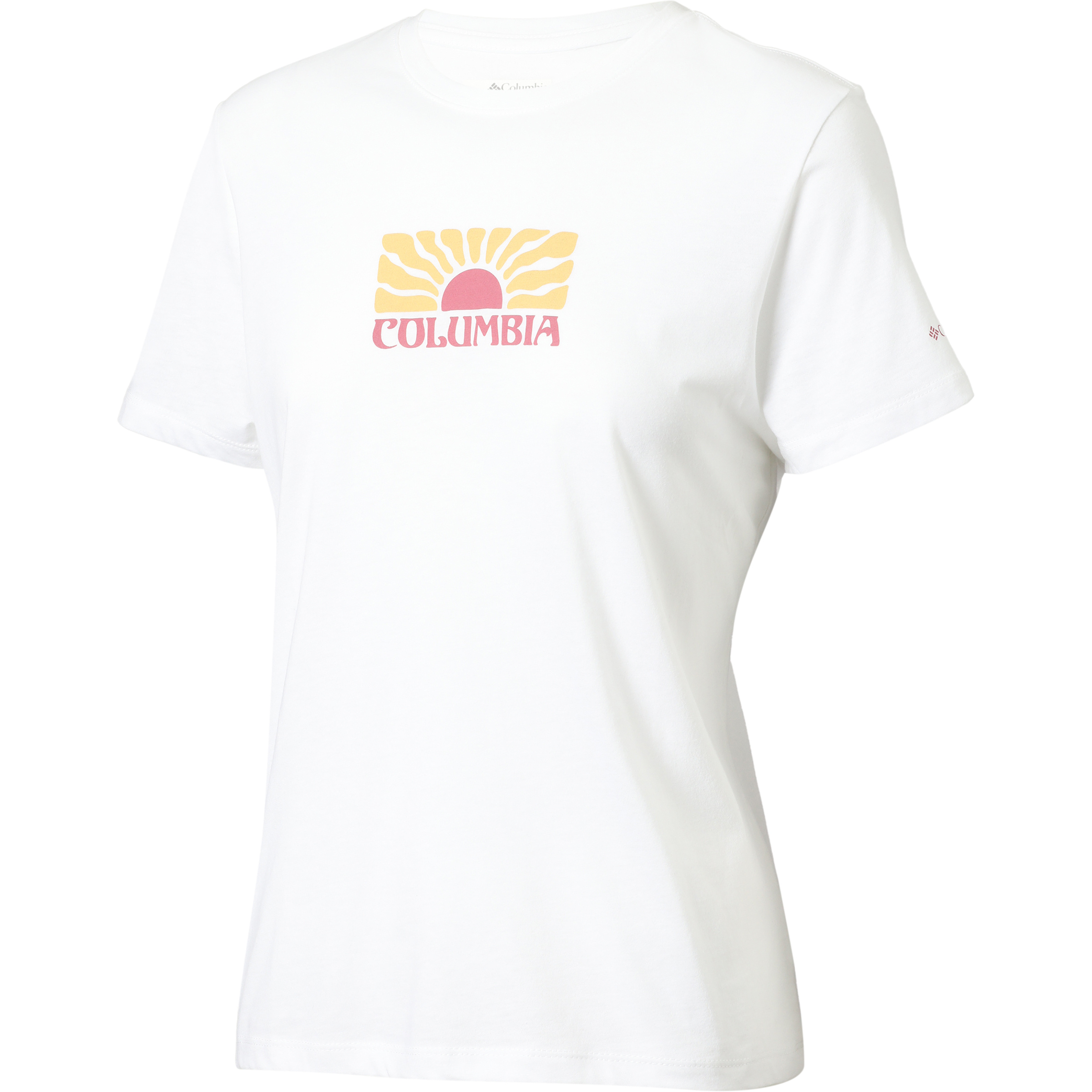 Columbia Ruby Springs Graphic Fitted Damen T-Shirts weiss Größe XS Lifestyle Atmungsaktiv