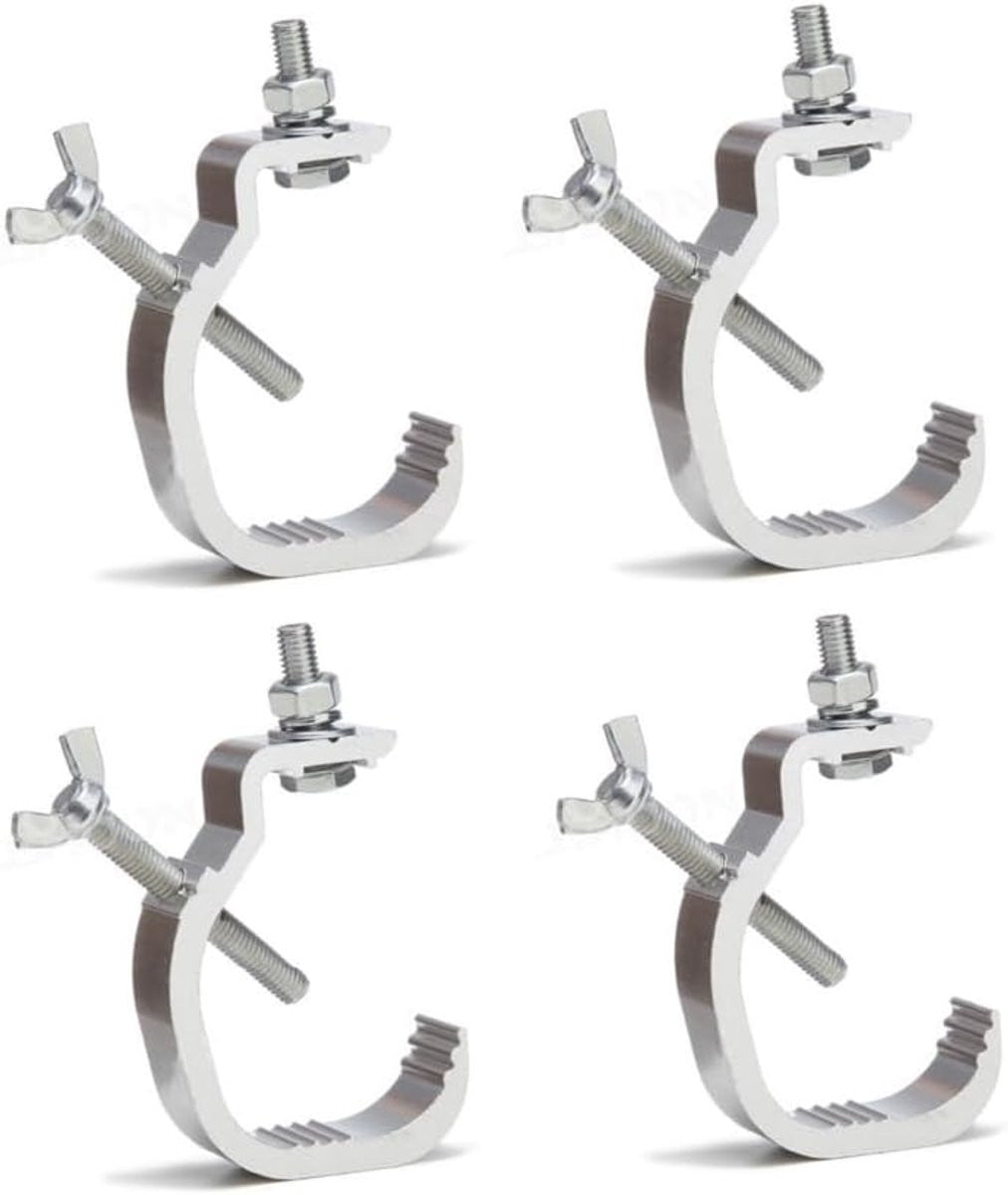 Set van 4 bevestigingshaken voor podiumverlichting van zware aluminiumlegering